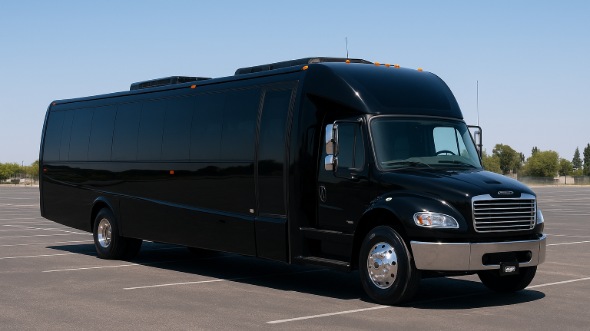 Exterior of Charter Bus Company Mentor's 15 Passenger Minibus in Mentor