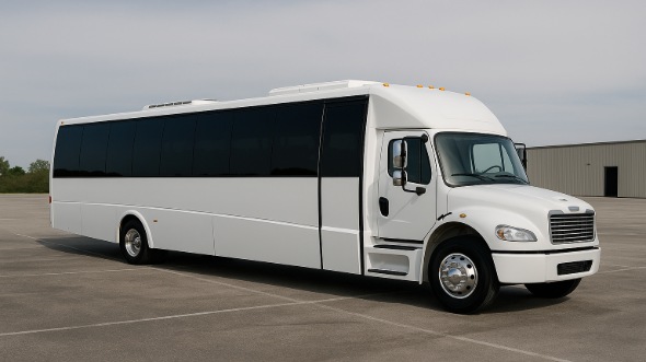 Exterior of Charter Bus Company Akron's 18 Passenger Minibus in Akron