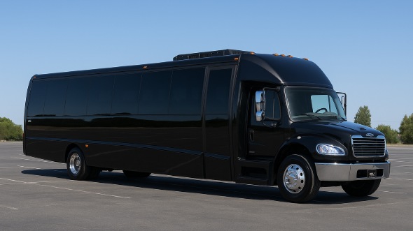 Exterior of Charter Bus Company Elyria's 25 Passenger Mini bus in Elyria