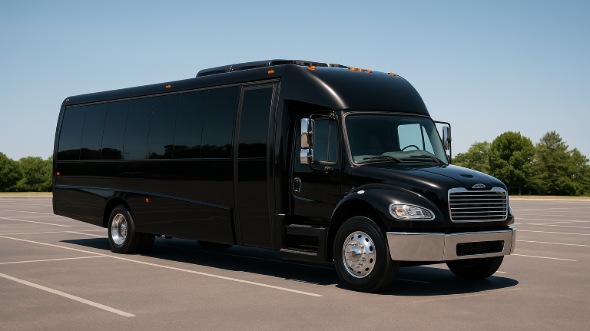 Exterior of Charter Bus Company Elyria's 30 Passenger Minibus in Elyria