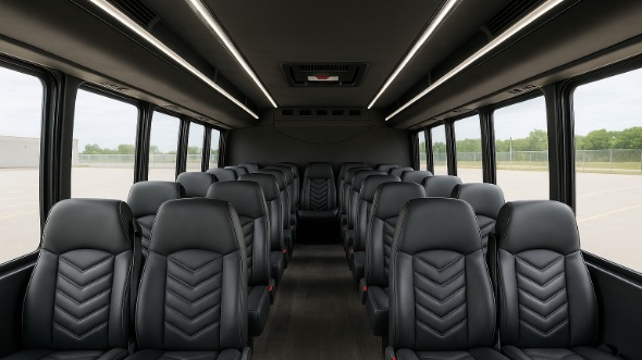 elyria 15 passenger minibus inside