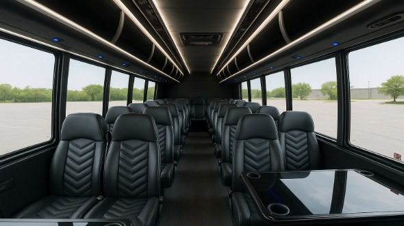 elyria 25 passenger minibus inside