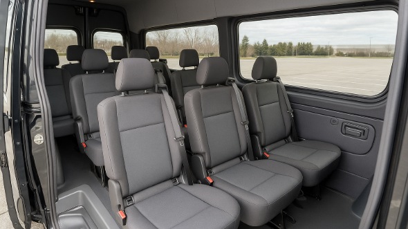 elyria sprinter van with driver inside